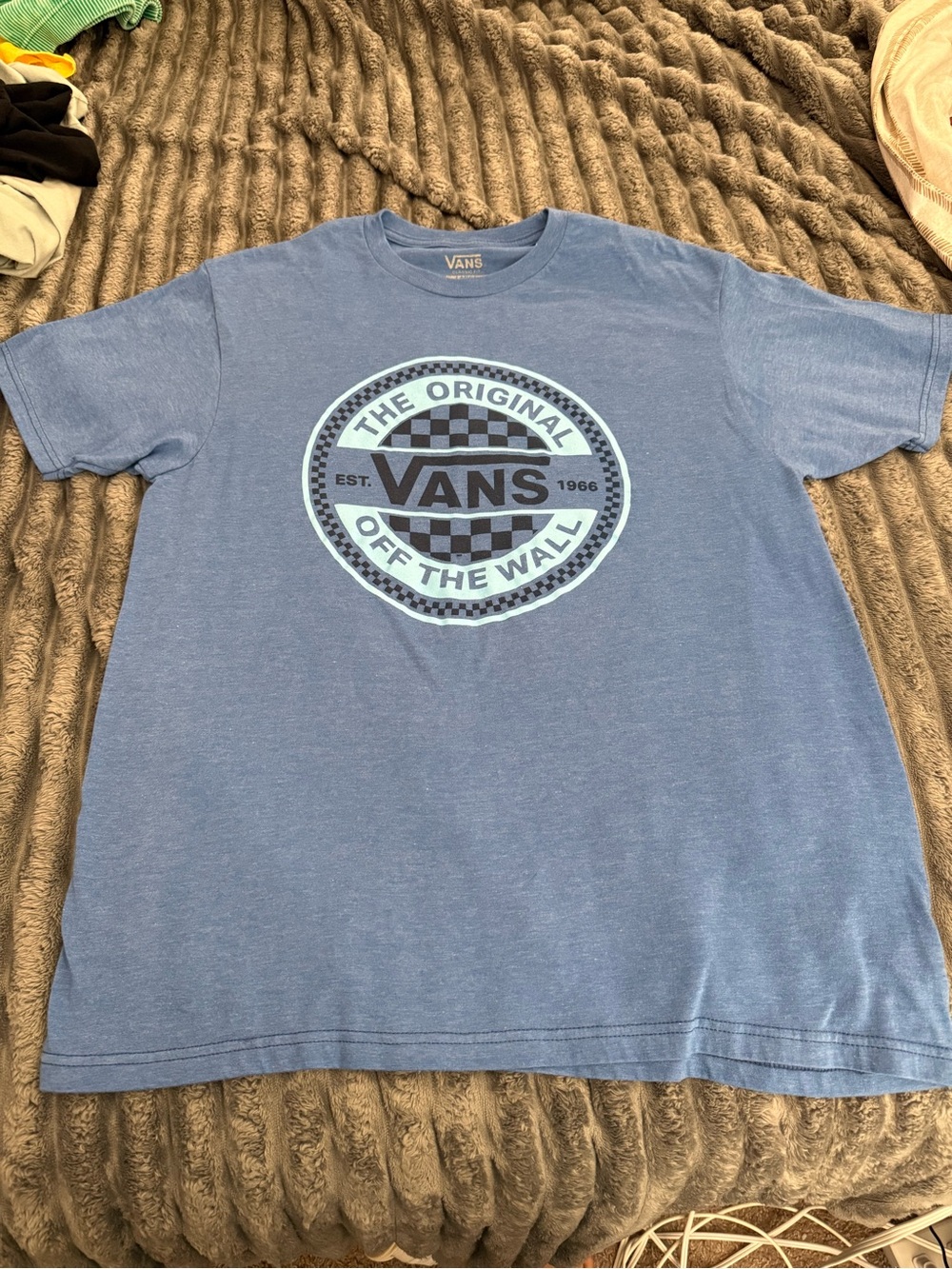 Vans Light Blue Short Sleeve Logo Tee